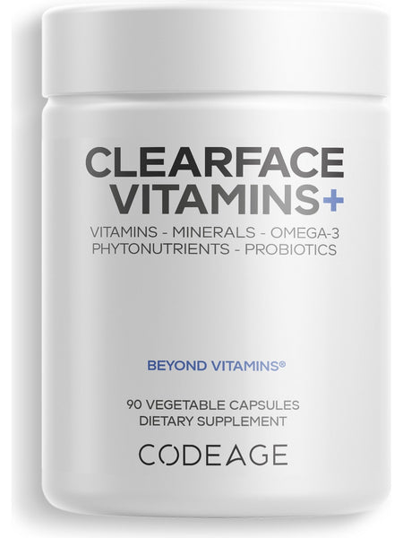 Codeage, Clearface Vitamins+, 90 Vegetable Capsules