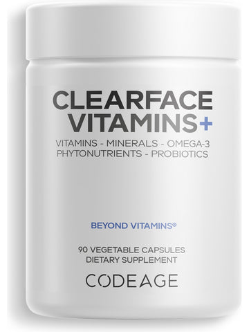 Codeage, Clearface Vitamins+, 90 Vegetable Capsules