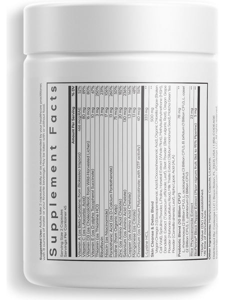 Codeage, Clearface Vitamins+, 90 Vegetable Capsules