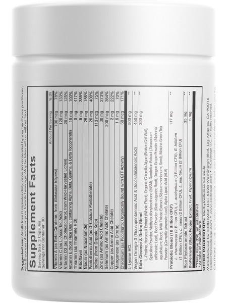 Codeage, Clearface Vitamins+, 90 Capsules