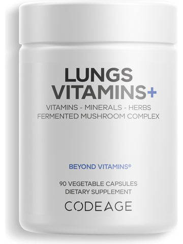 Codeage, Lungs Vitamins+, 90 Vegetable Capsules