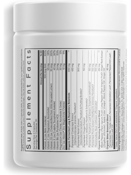 Codeage, Lungs Vitamins+, 90 Vegetable Capsules