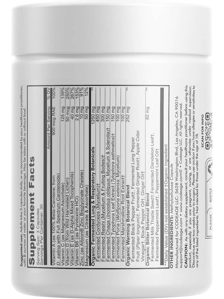 Codeage, Lungs Vitamins+, 90 Capsules
