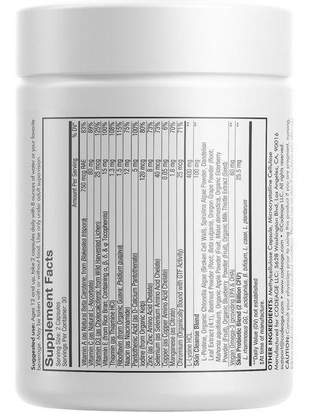 Codeage, Teen Clearface, 60 Capsules