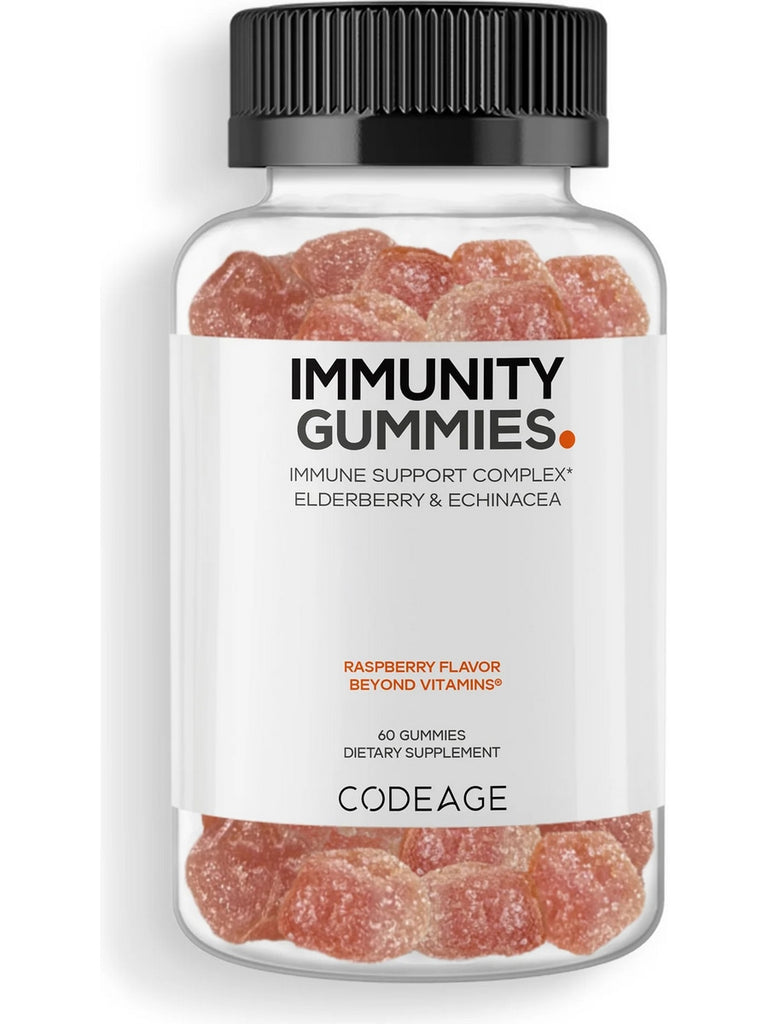 Codeage, Immunity Gummies, Raspberry, 60 Gummies