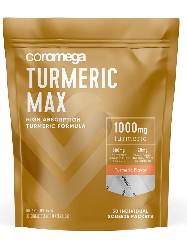 Coromega, Coromega Turmeric Max, 30 Individual Squeeze Packets