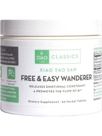DAO Labs, Xiao Yao San, Free & Easy Wanderer, 60 Herbal Tablets