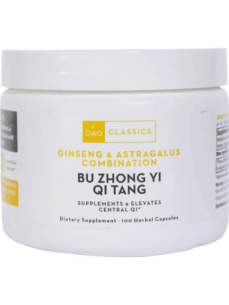 DAO Labs, Bu Zhong Yi Qi Tang, Ginseng and Astragalus Combination, 100 Herbal Capsules