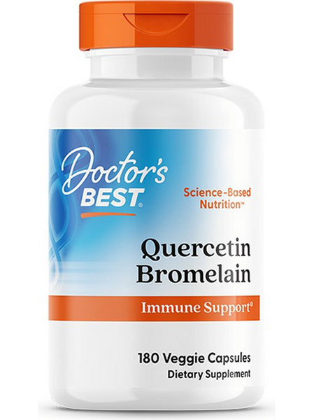 Doctor's Best, Quercetin Bromelain, 180 Veggie Capsules