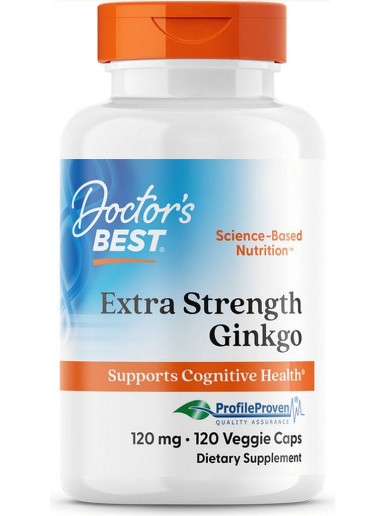 Doctor's Best, Extra Strength Ginkgo, 120 mg, 120 Veggie Caps