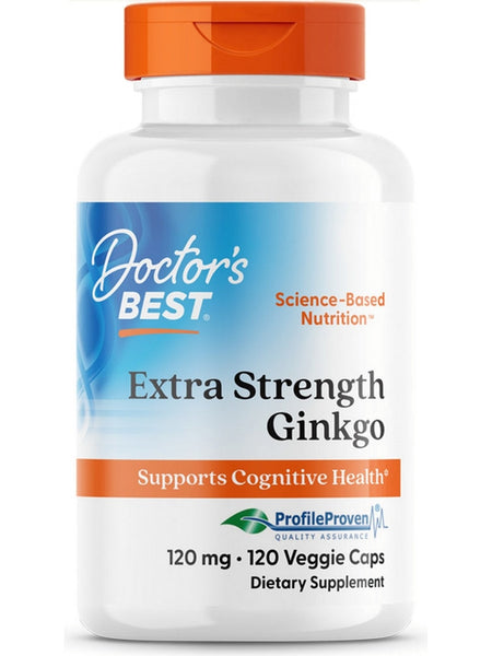 Doctor's Best, Extra Strength Ginkgo, 120 mg, 120 Veggie Caps