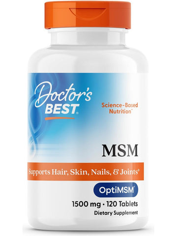 Doctor's Best, MSM, 1500 mg, 120 Tablets
