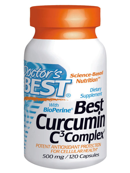 Best Curcumin C3 Complex with BioPerine, 500mg, 120 ct, Doctor's Best