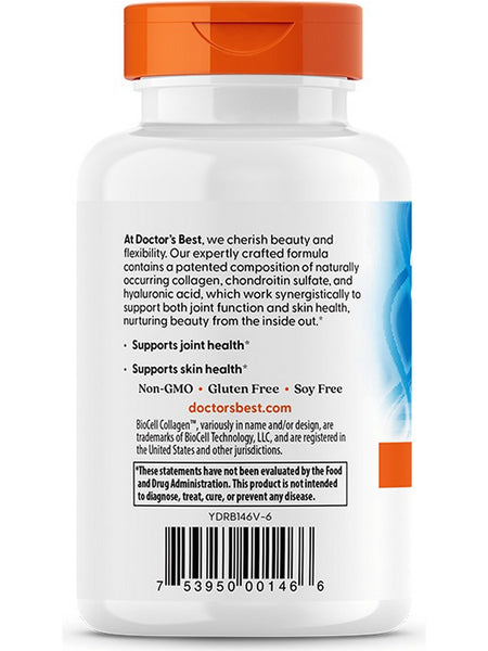 Doctor's Best, Hyaluronic Acid + Chondroitin Sulfate, 60 Veggie Capsules