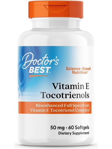 Doctor's Best, Tocotrienols, Tocomin SupraBio, 50 mg, 60 softgels