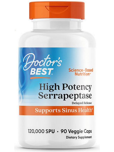 Best High Potency Serrapeptase, 120,000 Units, 90 veggie caps, Doctor's Best