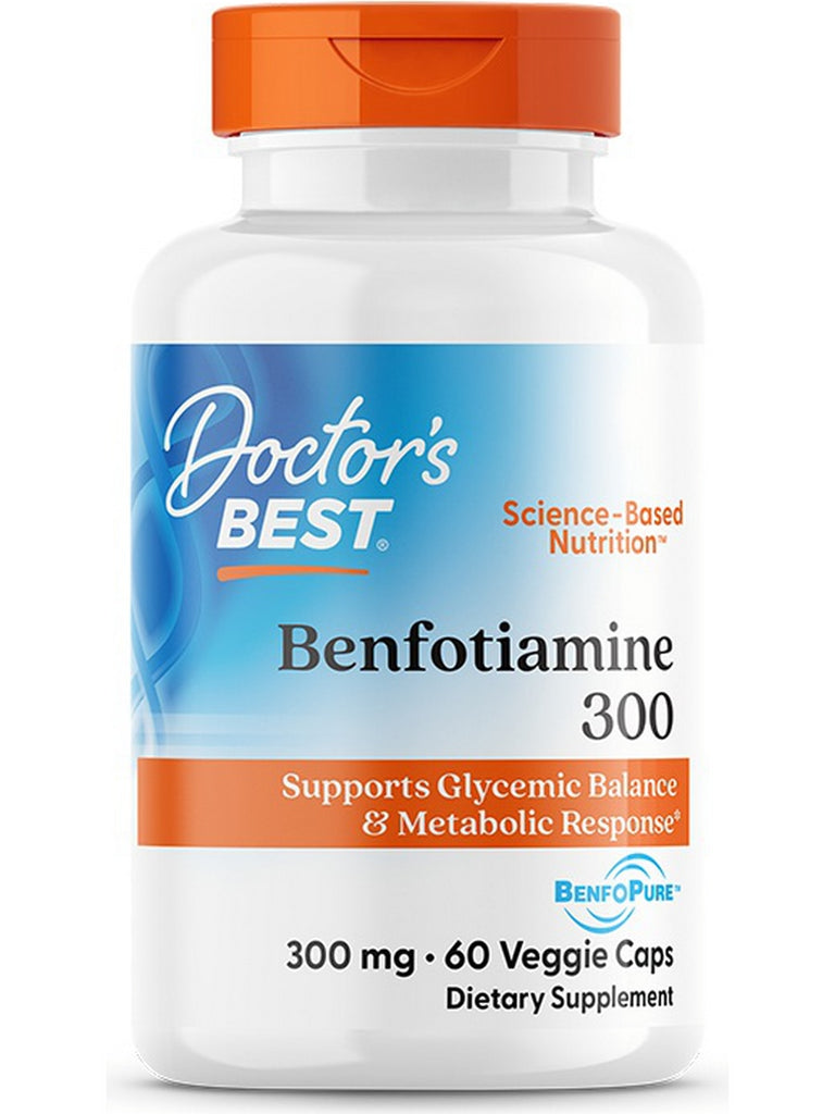 Doctor's Best, Benfotiamine 300, 300 mg, 60 veggie caps