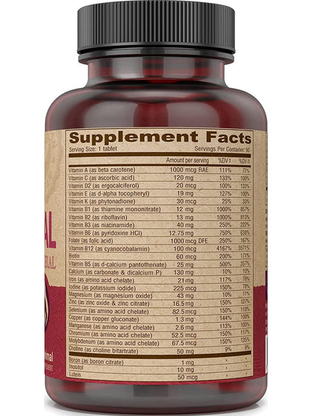 DEVA Nutrition, Vegan Prenatal Multivitamin & Mineral, One Daily, 90 Coated Tablets