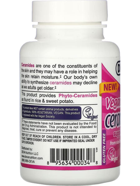 DEVA Nutrition, Vegan Ceramide Supplement, 60 Vegan Caps