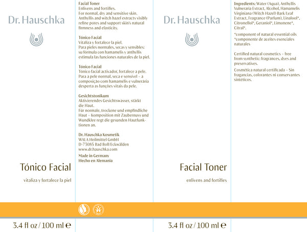 Dr. Hauschka Skin Care, Facial Toner, 3.4 fl oz