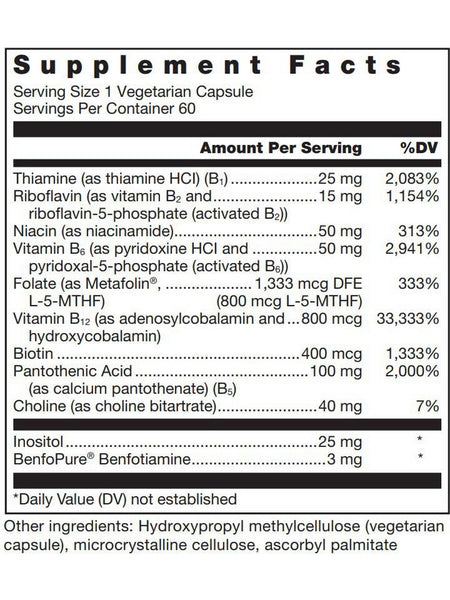 Douglas Labs, Klean B-Complex, 60 Vegetarian Capsules
