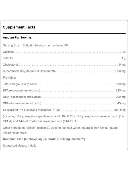 Douglas Labs, QÜELL® Fish Oil Ultra SPM, 60 Softgels