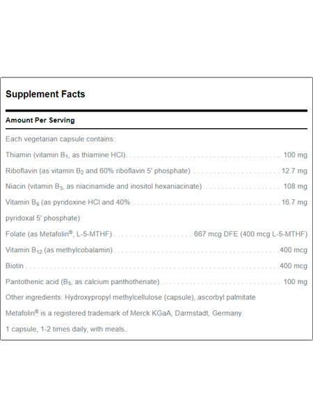 Douglas Labs, B Complex w Metafolin, 60 vcaps