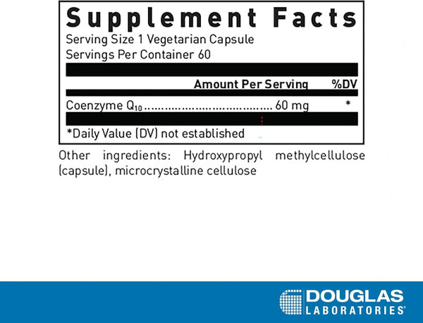 Douglas Labs, Coenzyme Q10, 60 mg, 60 vcaps