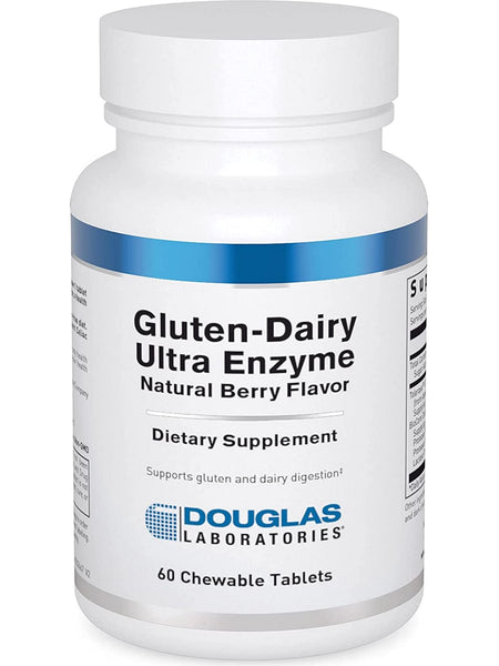 Douglas Labs, Gluten-Dairy Ultra Enzyme, 60 Chewable Tablets