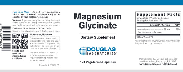 Douglas Labs, Magnesium Glycinate, 120 caps