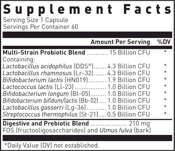 Douglas Labs, Multi Probiotic 15 Billion, 60 vegcaps