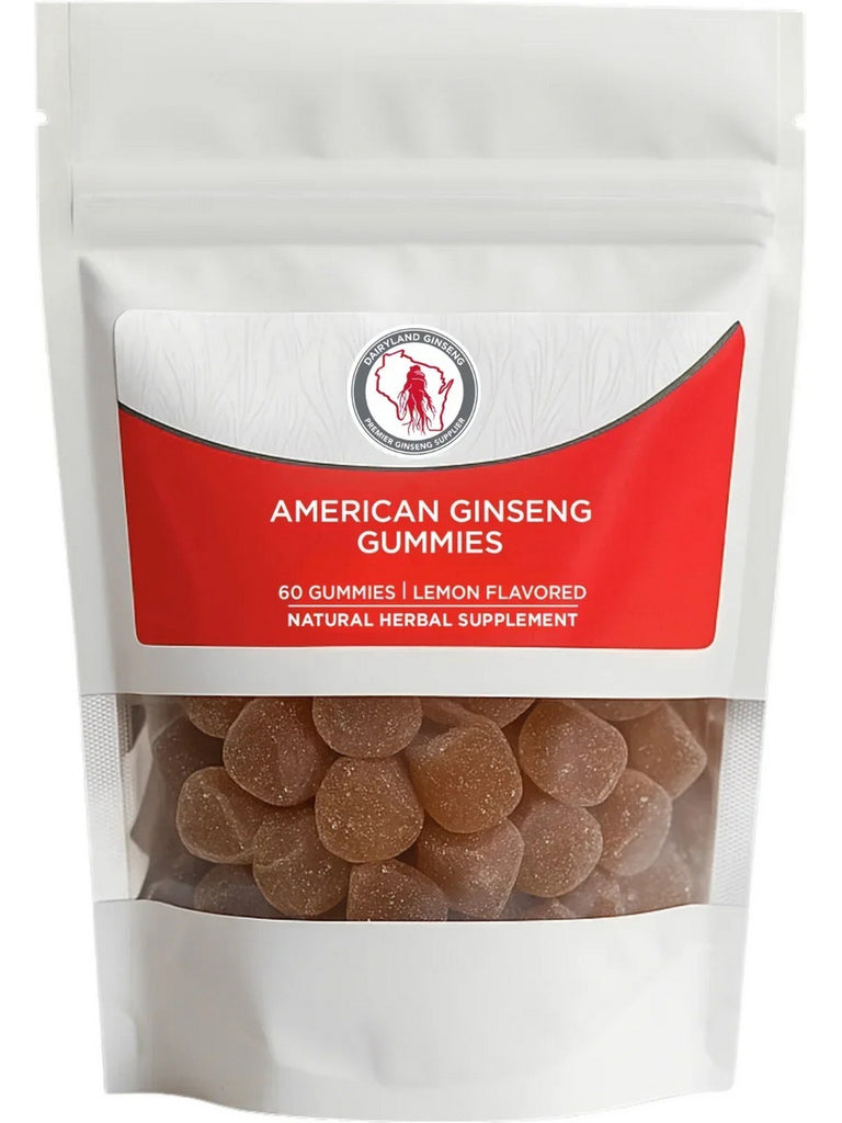 Dairyland Ginseng, American Ginseng Gummies, Lemon
, 60 Gummies