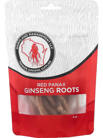 Dairyland Ginseng, Red Panax Ginseng Roots, 4 oz