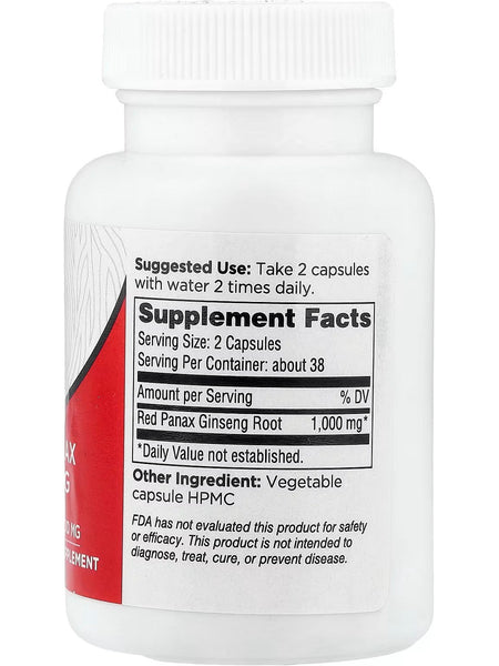 Dairyland Ginseng, Red Panax Ginseng, 500 mg, 75 Capsules