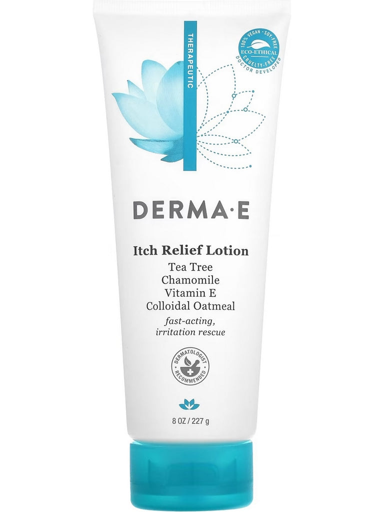 DERMA E, Itch Relief Lotion, 8 oz