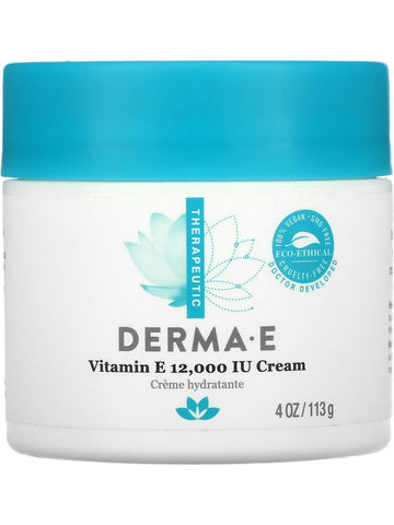 DERMA E, Vitamin E 12,000 IU Cream, 4 oz