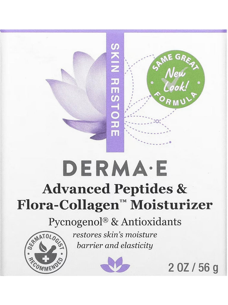 DERMA E, Skin Restore Advanced Peptides and Collagen Moisturizer, 2 oz