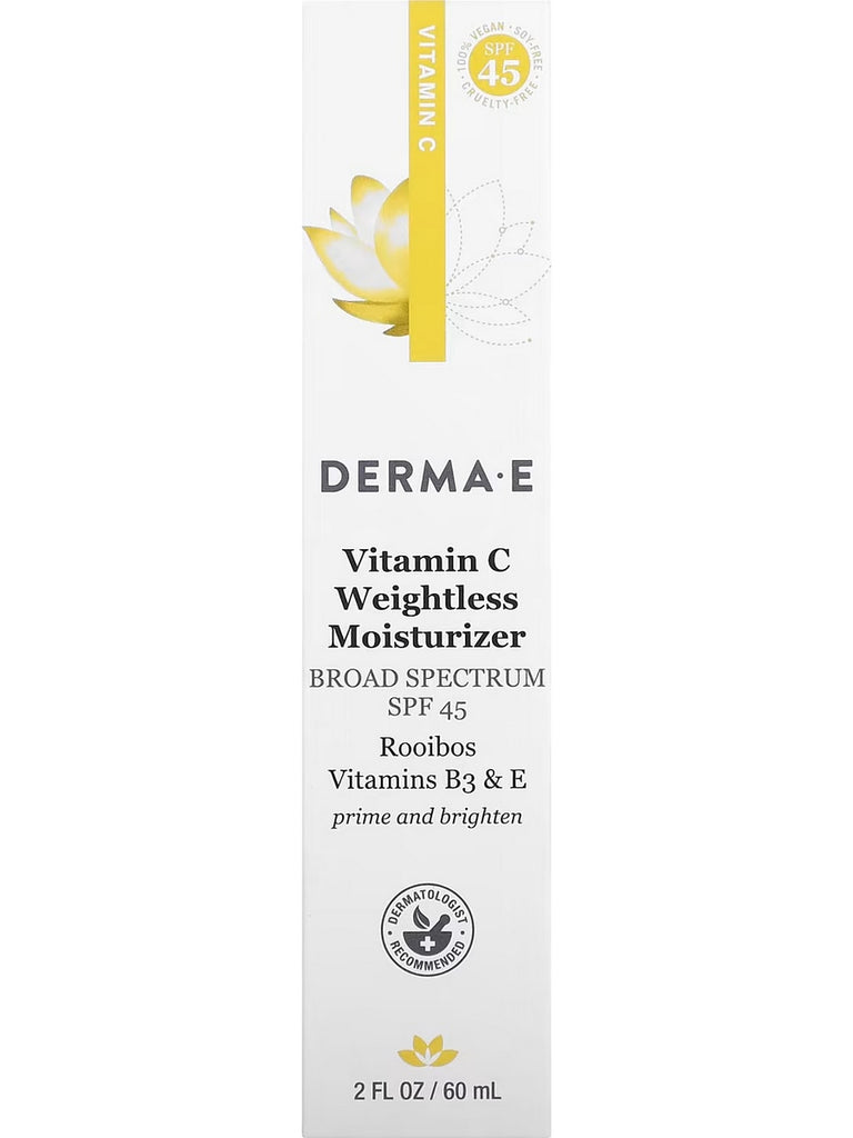 DERMA E, Vitamin C Weightless Moisturizer SPF 45, 2 fl oz