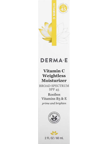DERMA E, Vitamin C Weightless Moisturizer SPF 45, 2 fl oz