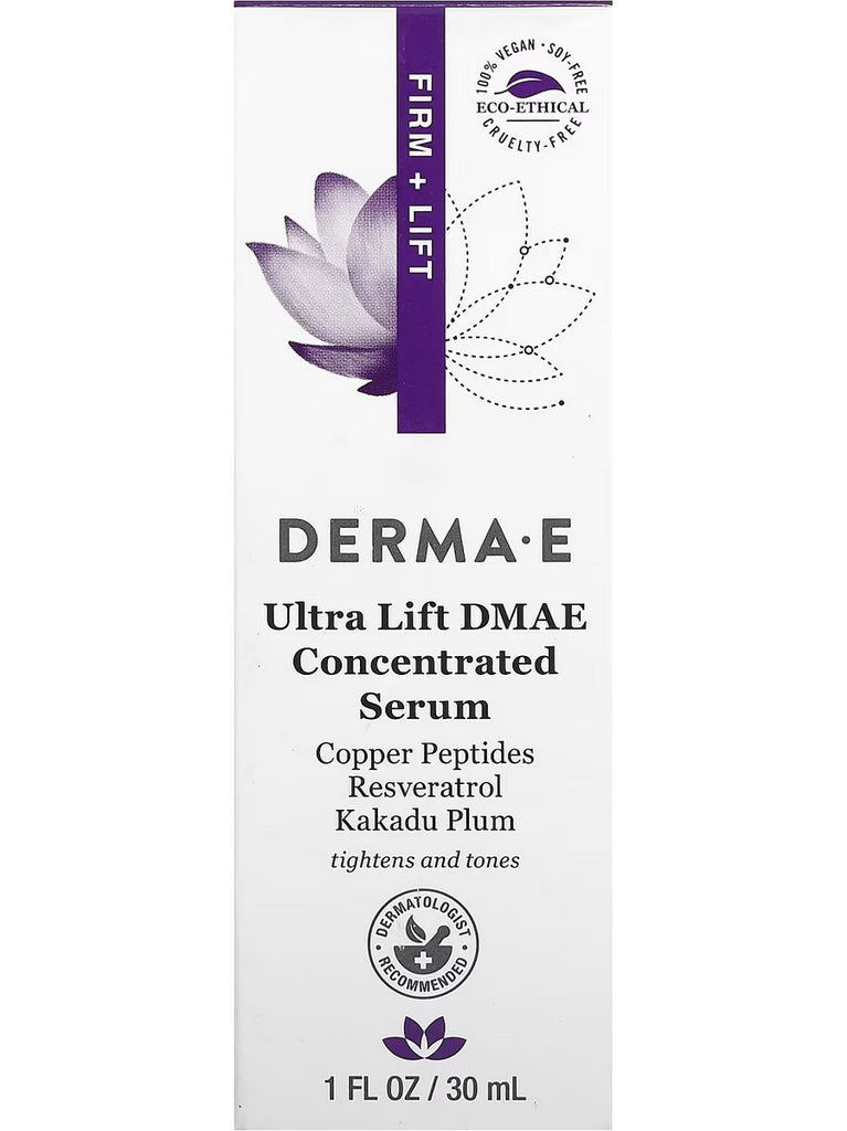 DERMA E, Ultra Lift DMAE Concentrated Serum, 1 fl oz