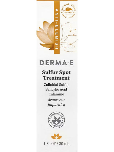 DERMA E, Sulfur Spot Treatment, 1 fl oz