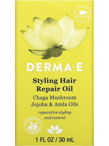 DERMA E, Styling Hair Repair Oil, 1 fl oz