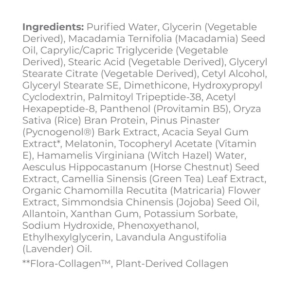 DERMA E, Advanced Peptides and Flora-Collagen Night Moisturizer, 2 oz