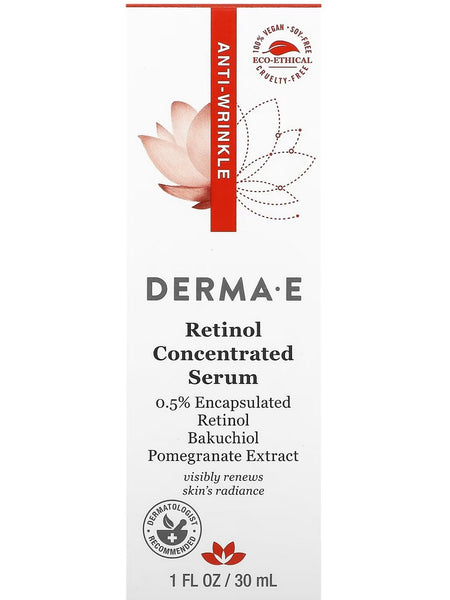 DERMA E, Retinol Concentrated Serum, 1 fl oz