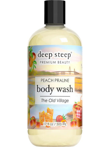 Deep Steep, Body Wash, The Old Village, Peach Praline, 17 fl oz