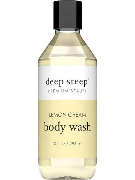 Deep Steep, Body Wash, Lemon Cream, 10 fl oz