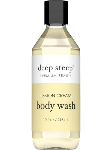 Deep Steep, Body Wash, Lemon Cream, 10 fl oz