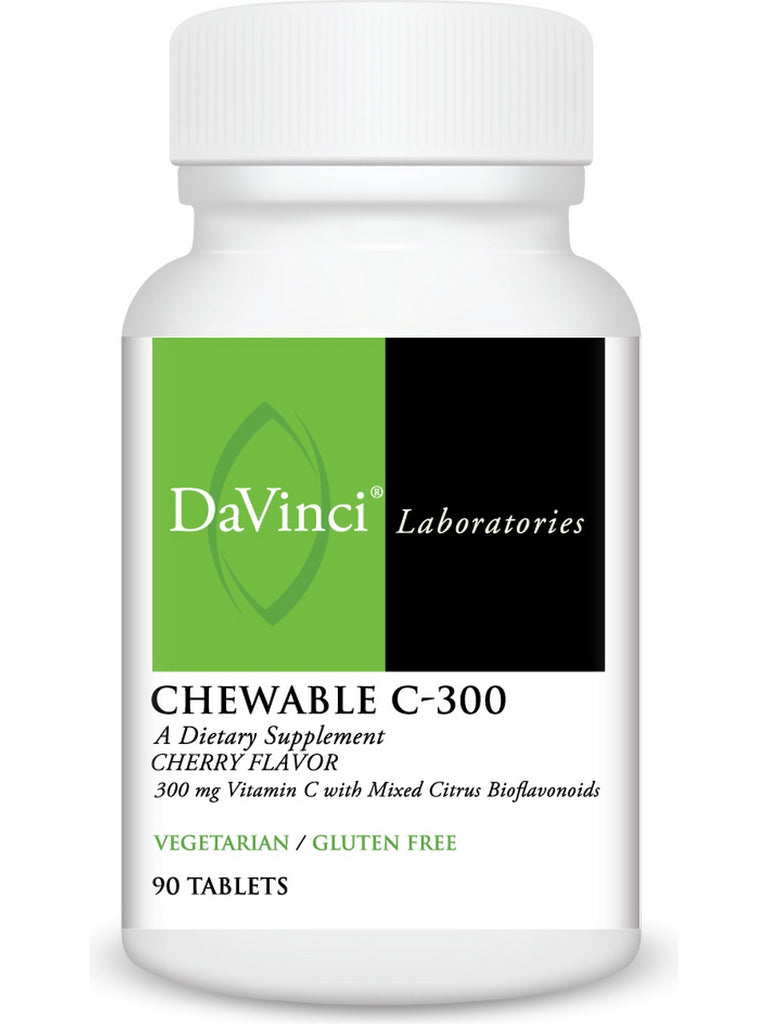 DaVinci Laboratories of Vermont, Chewable C-300 Cherry, 90 Chewable Tablets