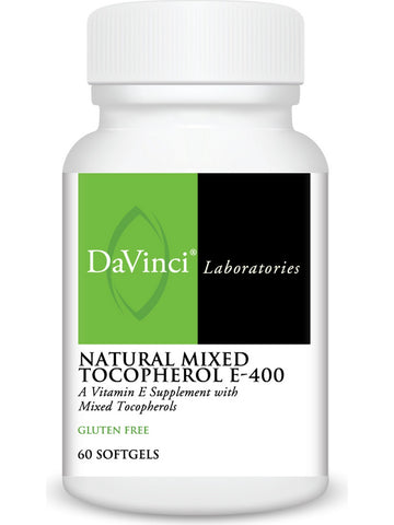 DaVinci Laboratories of Vermont, Natural Mixed Tocopherol E-400, 60 Softgels