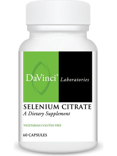 DaVinci Laboratories of Vermont, Selenium Citrate, 60 Capsules